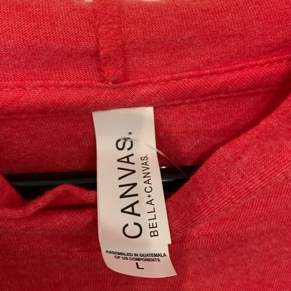 Men’s custom L Dutch Bros long sleeve red hoodie t-shirt with “Dutch Funk” logo. - Picture 10 of 10